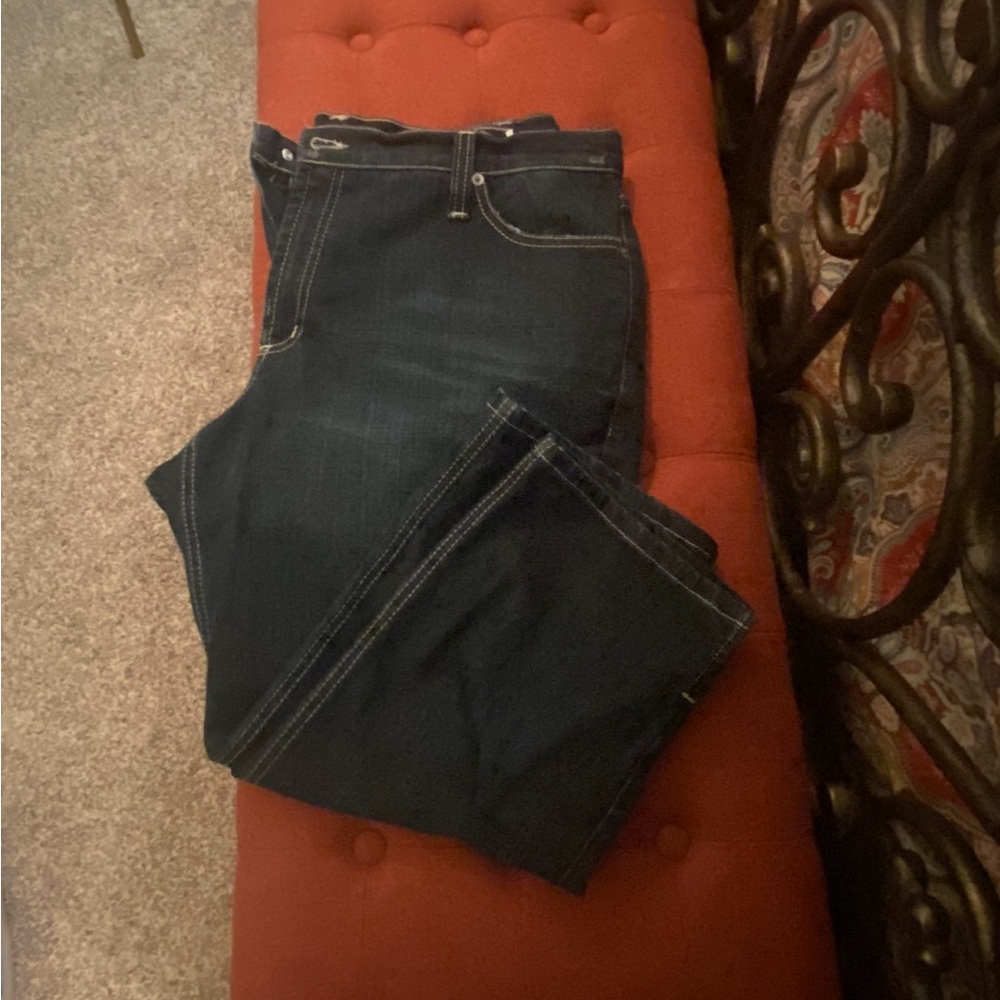 Karen Kane Denim pants. SZ 16. Cropped
